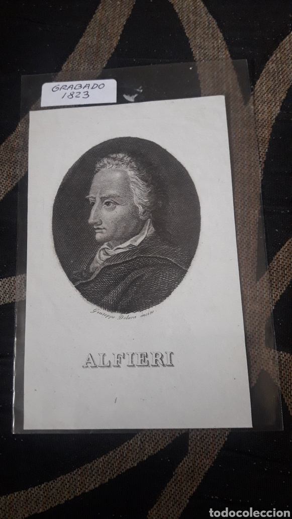 Arte: Antiguo grabado, Alfieri - Foto 1
