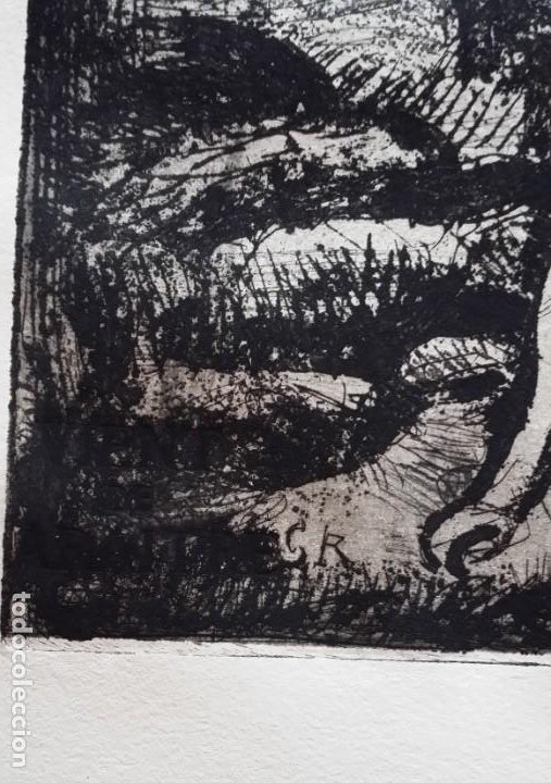 Arte: Georges ROUAULT, aguafuerte, Paysage aux palmiers -del Pere Ubu-, Vollard, París, 1932 - Foto 8 - 219330320