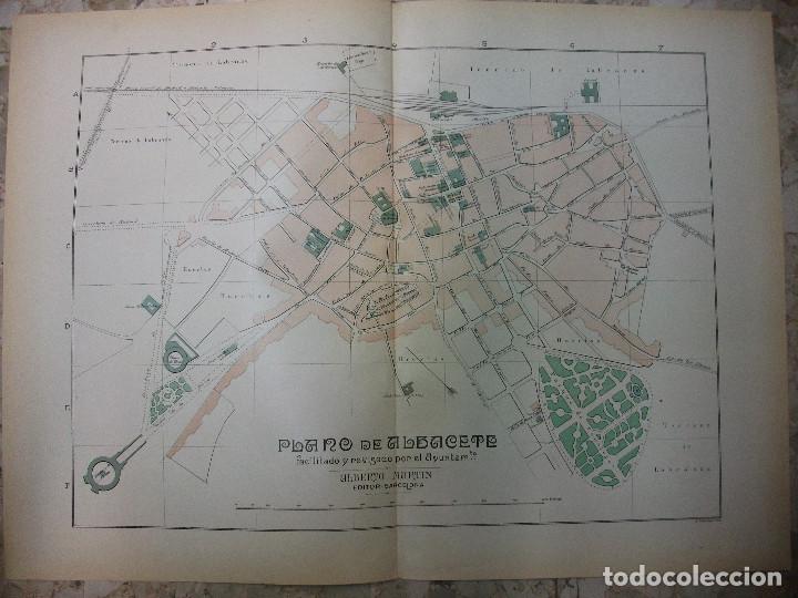 Arte: PLANO DE ALBACETE (PRINCIPIOS 1900) - Foto 1