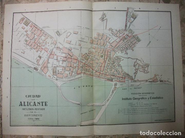 Arte: PLANO DE ALICANTE (PRINCIPIOS 1900) - Foto 1