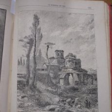Arte: IGLESIA DE SAN PEDRO DE TARRASA, BARCELONA, POR PAHISSA FOTOGRABADO DE THOMAS 1886. Lote 220462852