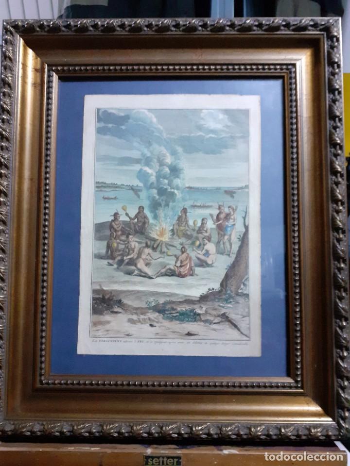 Arte: VIRGINIANOS (GRABADO FRANC&Eacute;S DE 1721) - Foto 1