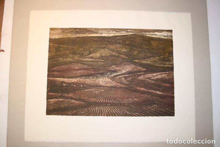 Kunst: Grabado paisaje Juan Losada- Murcia, firmado y numerado,