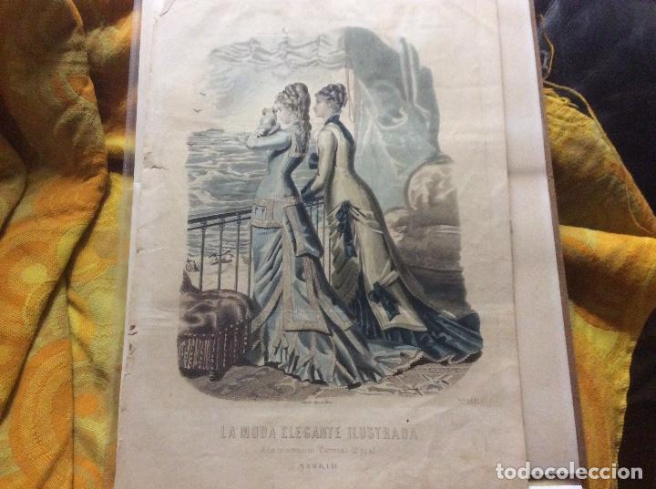 Kunst: LAMINA MODA LA MODA ELEGANTE ILUSTRADA. SIGLO XIX 1581