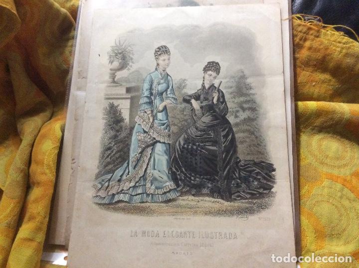 Kunst: LAMINA MODA LA MODA ELEGANTE ILUSTRADA. SIGLO XIX 1579