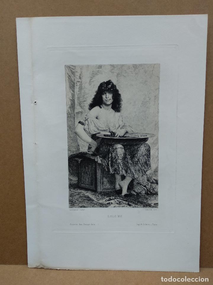 Arte: Salome de Regnault, eau forte Gazette des Beaux-arts 1874