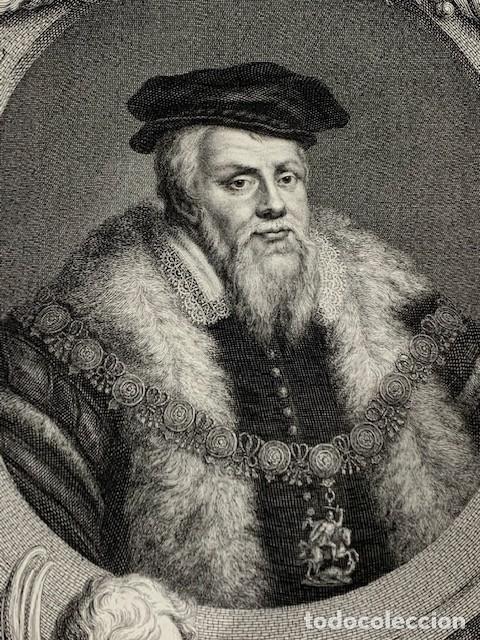 Arte: JACOBUS HOUBRAKEN, GRABADO FRANCIS RUSSEL - Foto 3