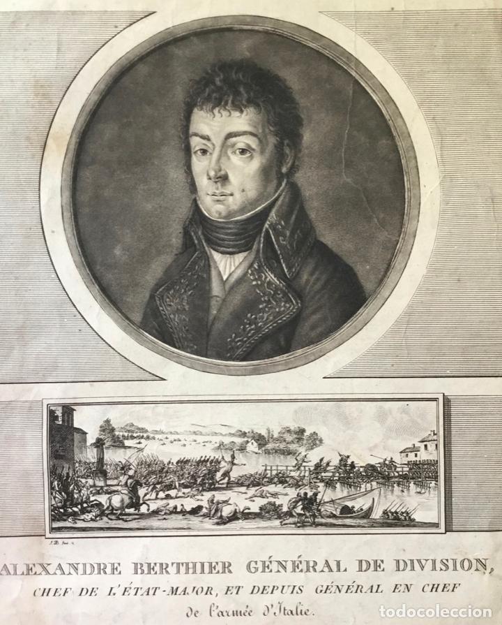 Arte: ALEXANDRE BERTHIER G&Eacute;N&Eacute;RAL DE DIVISION, CHEF DE L&Eacute;TAT-MAJOR. (41 X 29 CM) - Foto 1