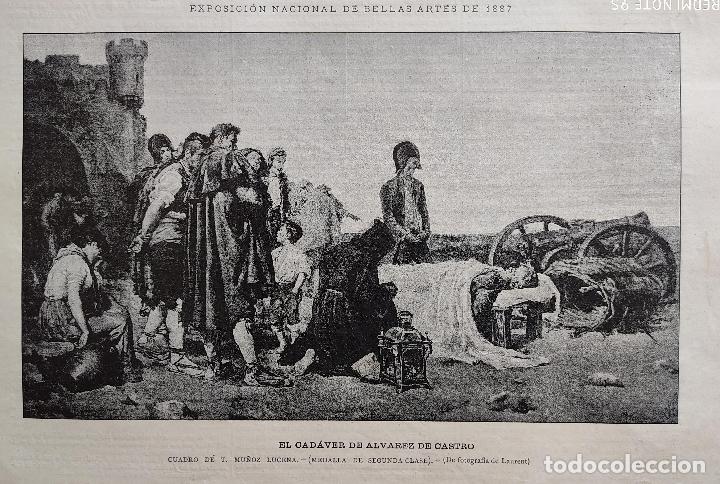 Arte: EL CADAVER DE ALVAREZ DE CASTRO (1887) - Foto 1
