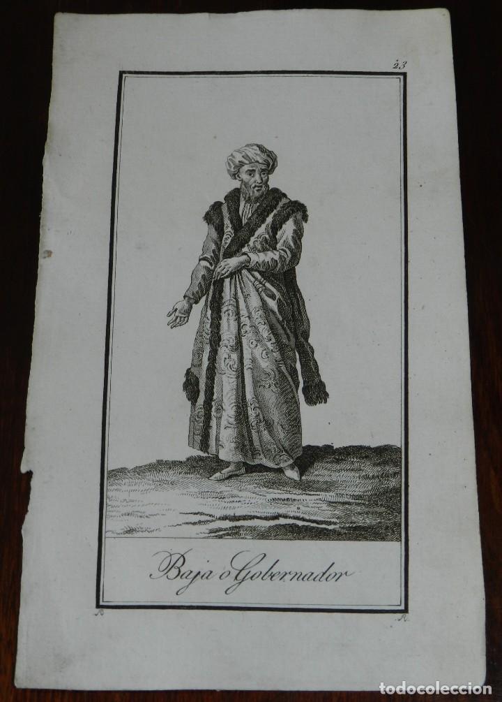 Art: ANTIGUO GRABADO ETNOGRAFICO DE BAJA O GOBERNADOR, GRABADO POR R. DIBUJADO POR R., MIDE 17 X 10,5 CMS