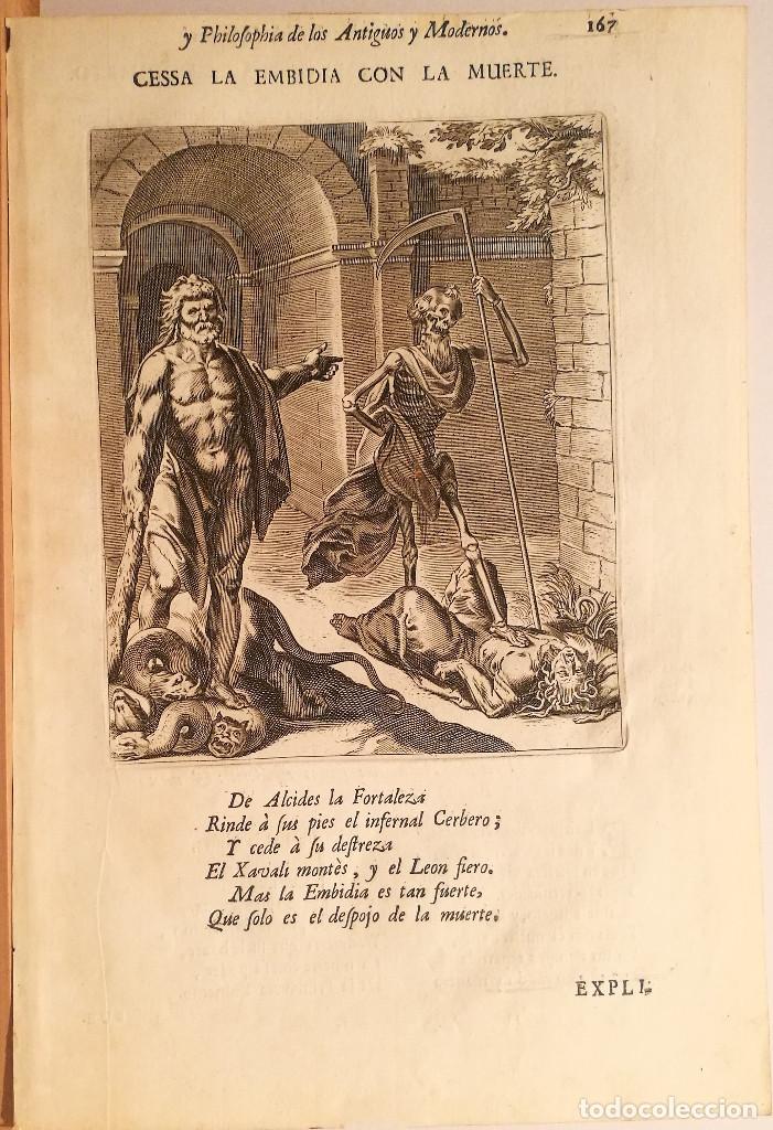 Arte: CESSA LA EMBIDIA CON LA MUERTE. 1701. - Foto 1