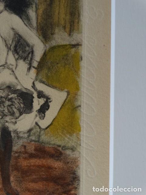 Arte: GRABADO A COLOR EDGAR DEGAS LAS PROSTITUTAS - Foto 1