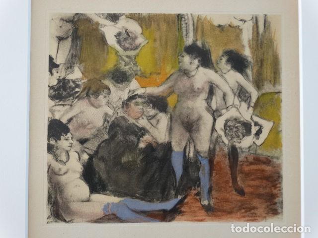 Arte: GRABADO A COLOR EDGAR DEGAS LAS PROSTITUTAS - Foto 3