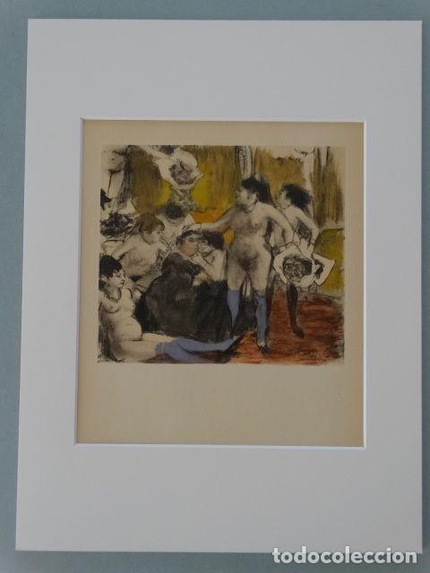 Arte: GRABADO A COLOR EDGAR DEGAS LAS PROSTITUTAS - Foto 7