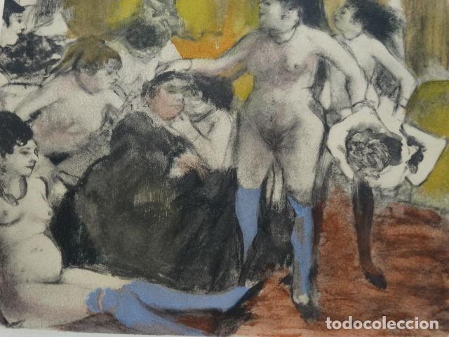 Arte: GRABADO A COLOR EDGAR DEGAS LAS PROSTITUTAS - Foto 8