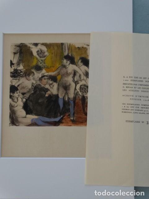Arte: GRABADO A COLOR EDGAR DEGAS LAS PROSTITUTAS - Foto 9