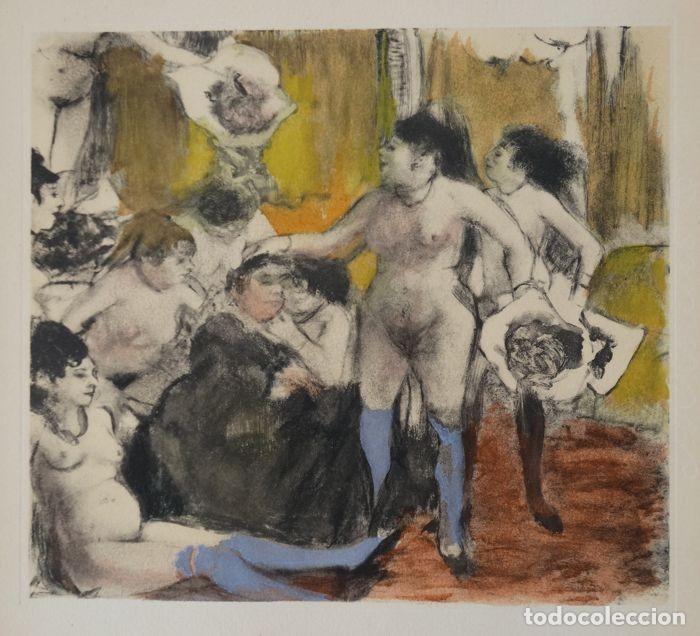 Arte: GRABADO A COLOR EDGAR DEGAS LAS PROSTITUTAS - Foto 10