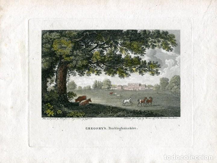 Kunst: Gregory's, Buckinghamshire - Grabado original de Fitler y Corbould - 1793