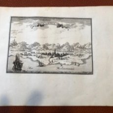 Arte: GRABADO ORIGINAL PLANO DE LA VILLA DE CAMBRILS TARRAGONA 1660 ANTIGUO ORIGINAL. Lote 224711725