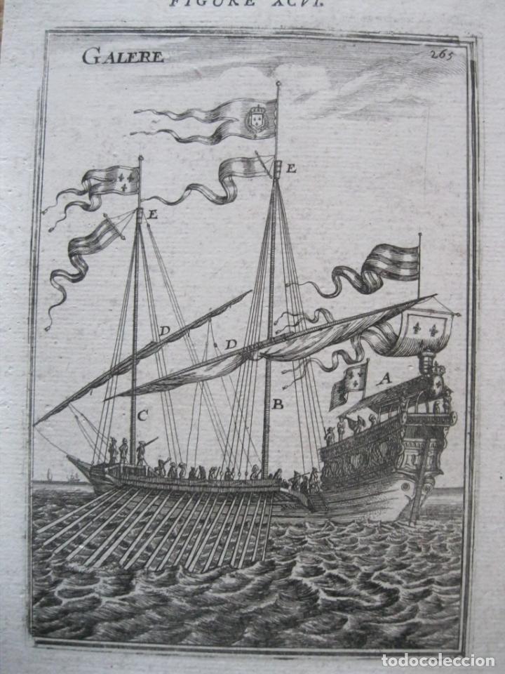 Arte: Barco de vela, tipo galera 1683. Mallet - Foto 1