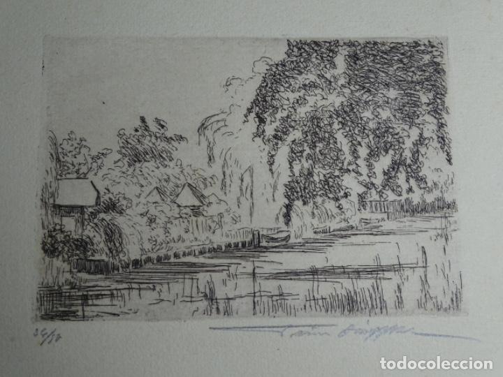 Arte: GRABADO ILEGIBLE A LA PUNTA SECA. - Foto 2