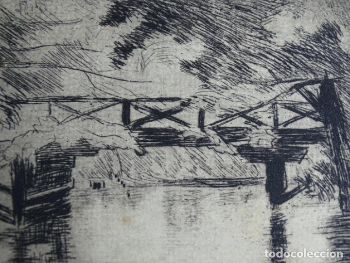 Arte: GRABADO ILEGIBLE A LA PUNTA SECA. - Foto 3