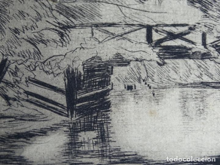 Arte: GRABADO ILEGIBLE A LA PUNTA SECA. - Foto 4