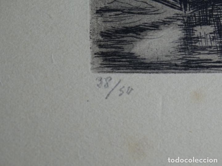 Arte: GRABADO ILEGIBLE A LA PUNTA SECA. - Foto 6