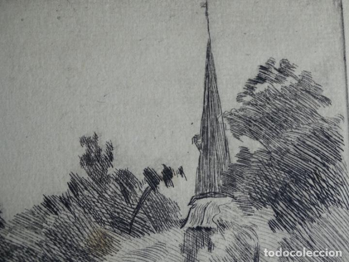 Arte: GRABADO ILEGIBLE A LA PUNTA SECA. - Foto 3