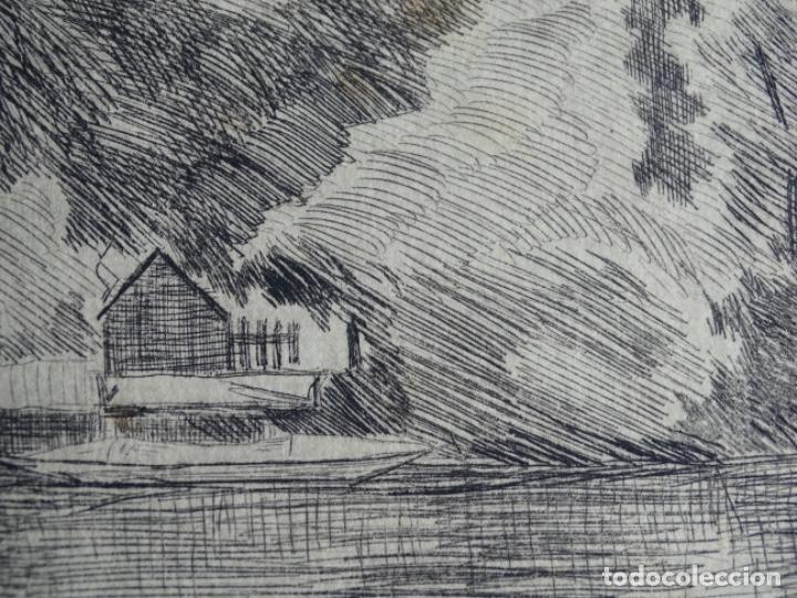 Arte: GRABADO ILEGIBLE A LA PUNTA SECA. - Foto 4