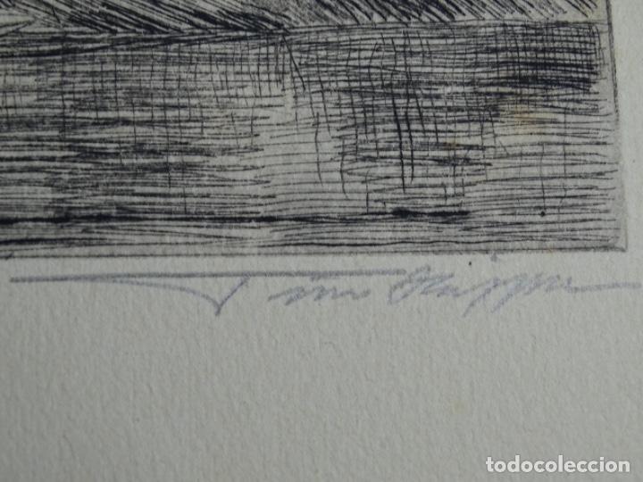 Arte: GRABADO ILEGIBLE A LA PUNTA SECA. - Foto 5