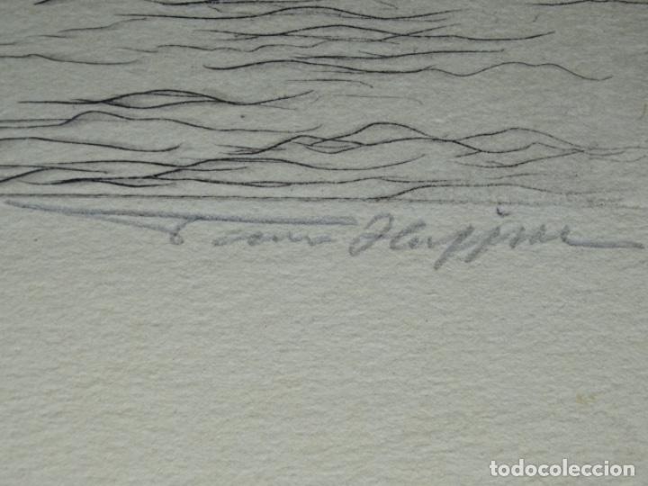 Arte: GRABADO ILEGIBLE A LA PUNTA SECA. - Foto 5