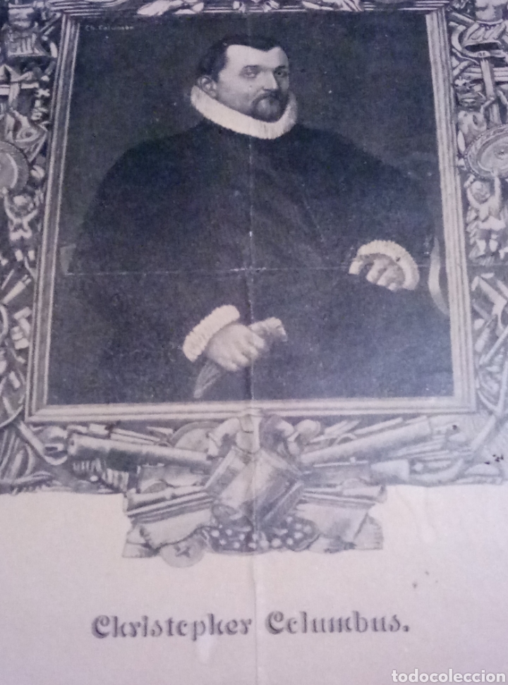Arte: Grabado Christopher Columbia Crist&oacute;bal Col&oacute;n - Foto 7