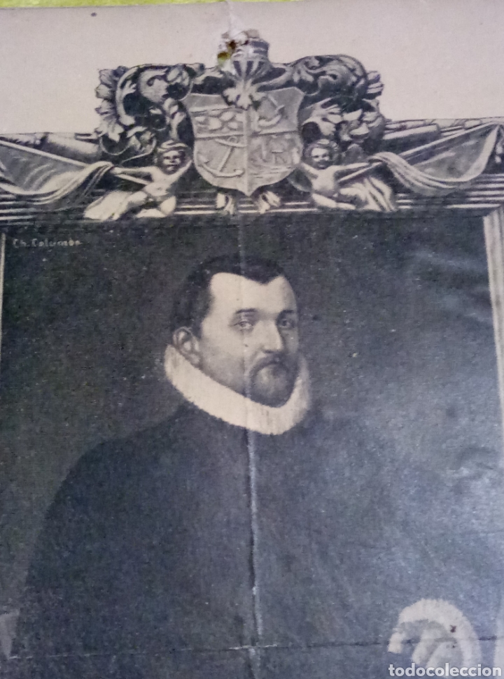 Arte: Grabado Christopher Columbia Crist&oacute;bal Col&oacute;n - Foto 1