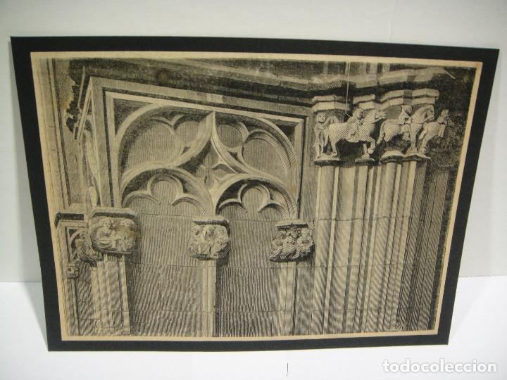 Arte: capiteles del claustro de la catedral de barcelona