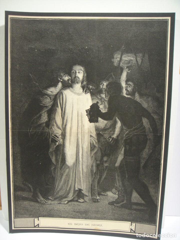 Arte: el beso de judas - grabado - Foto 1