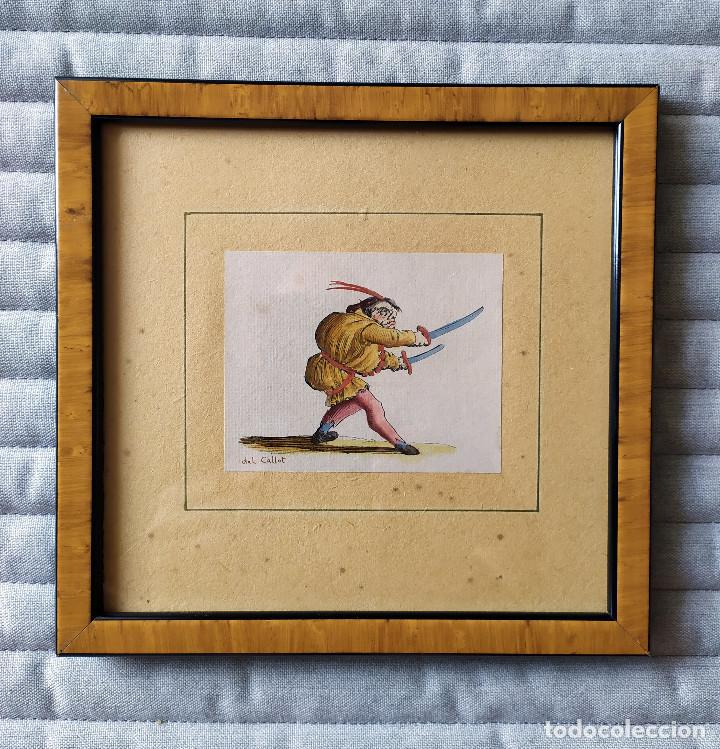 Arte: Grabado Jacques Callot - Duelista - Foto 2
