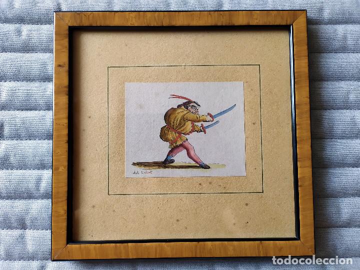 Arte: Grabado Jacques Callot - Duelista - Foto 1