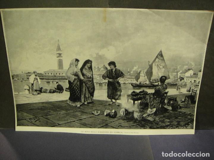 Arte: la riva degli schiavoni en venecia