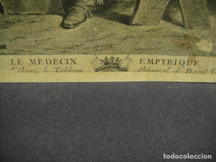 Arte: le medecin empyrique - grabado de jacques tardieu - Foto 2