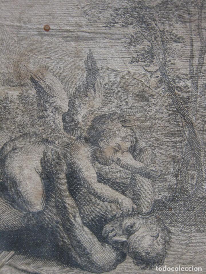 Arte: Eros y Pan, after Annibale Carracci (?) - Jan van Troyen - Foto 2