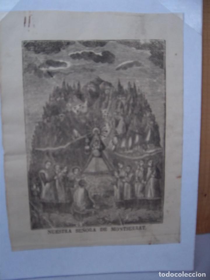 Arte: GRABADO VIRGEN DE MONTSERRAT - Foto 1