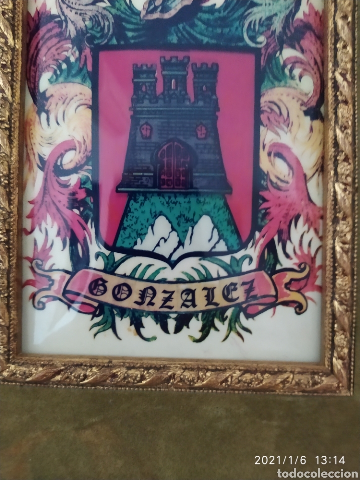 Kunst: Cuadro Escudo Her&aacute;ldico GONZALEZ