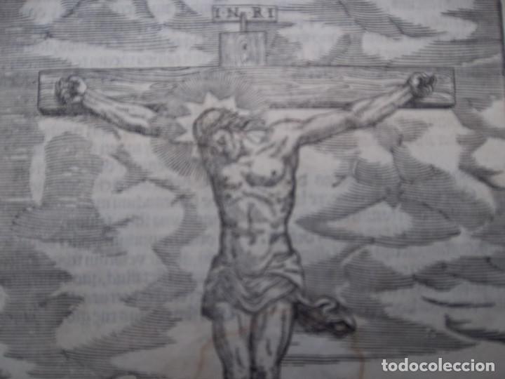Arte: BONITO GRABADO DE LA CRUCIFIXION - Foto 2
