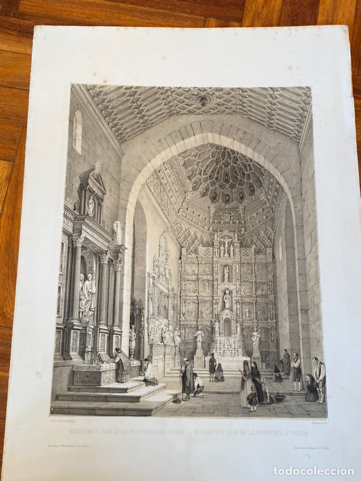 Kunst: IGLESIA DE S. JUAN DE LA PENITENCIA EN TOLEDO. G.P. VILLA-AMIlL 1842. Espa&ntilde;a art&iacute;stica y monumental.