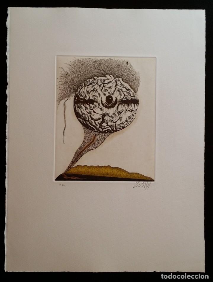Arte: ZUSH, Mabrain, aguafuerte de 1994, - Foto 1