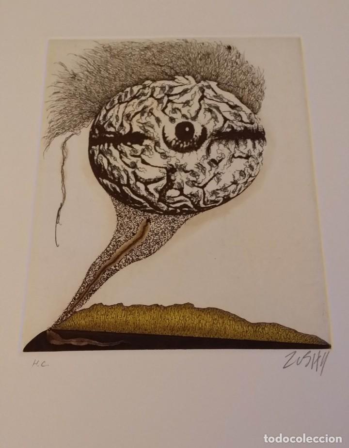 Arte: ZUSH, Mabrain, aguafuerte de 1994, - Foto 3