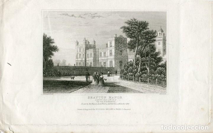 Arte: Drayton Manor grabado por H. Bond de un dibujo de T.H. Shepherd