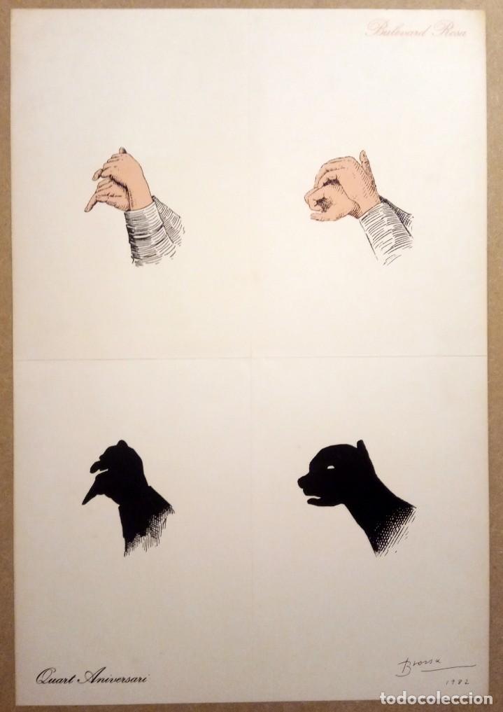 Arte: Poema visual per al Bulevard Rosa, 1982 - Joan Brossa - Foto 1