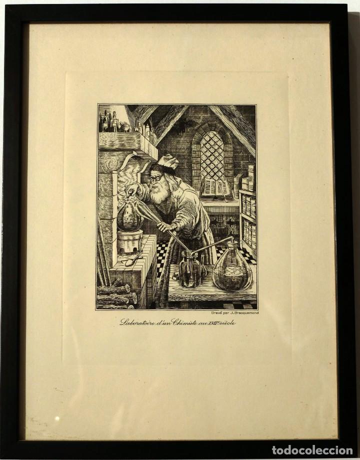 Arte: Jacques Bracquemond. Grabado. - Foto 1